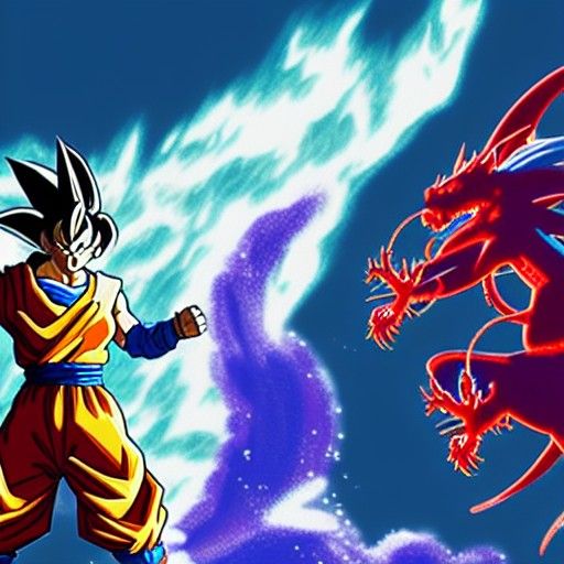 Three-Headed Dragon Breathes Fire: Ghibli-Style Anime