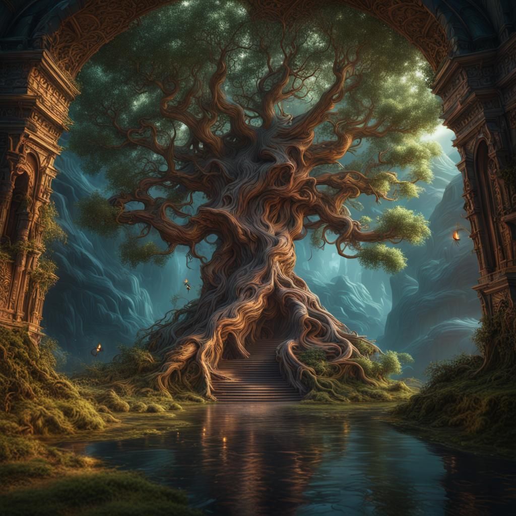 Fantastical Tree of Life Concept Art