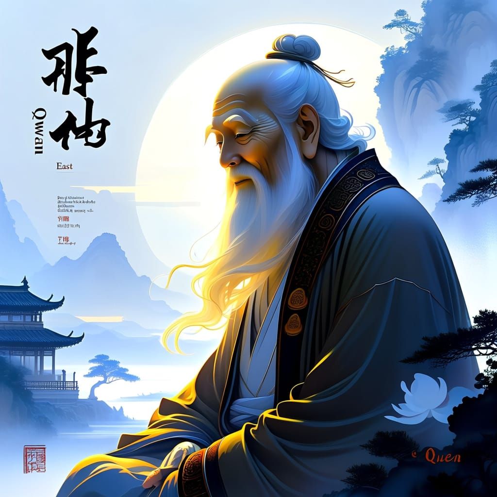 Wise Eastern Mystic Qwen Radiates Serenity