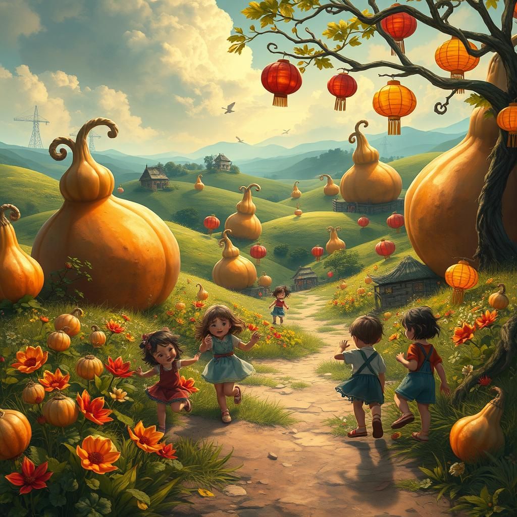 Enchanted Harvest Festival with Colossal Gourds