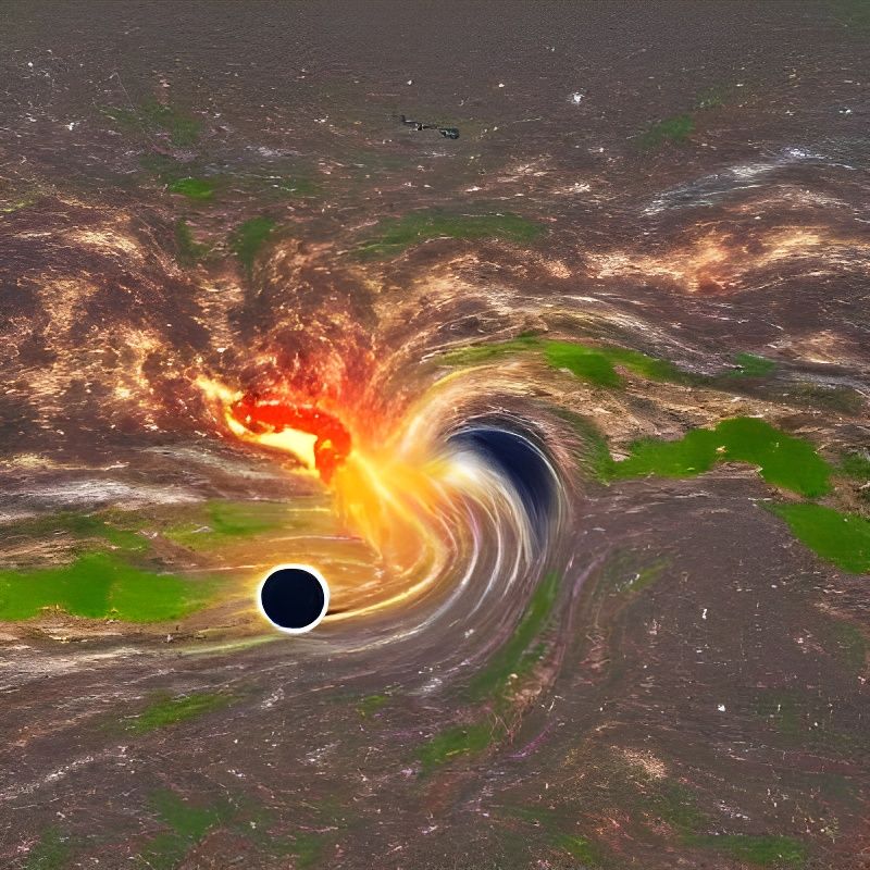 Earth Ensnared: A Black Hole's Grasp