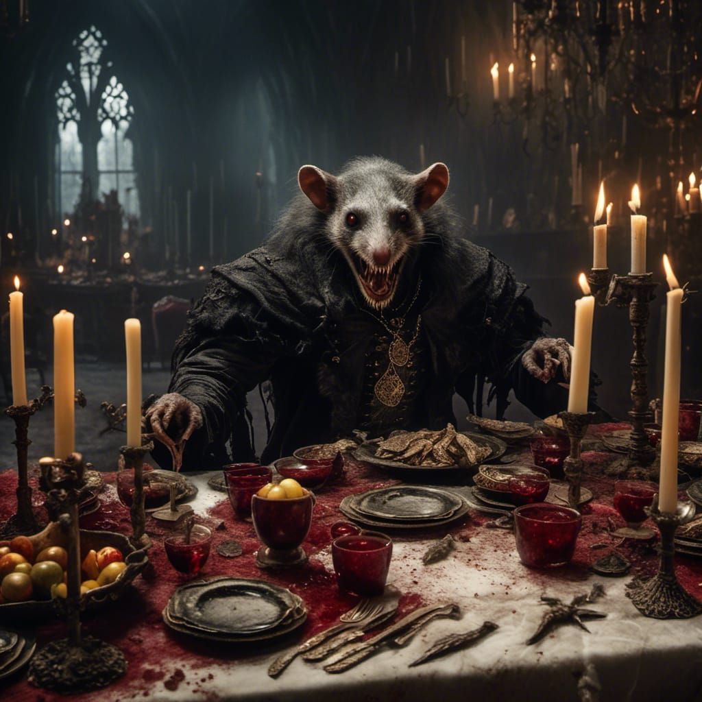 King Arthur and Queen Display Fangs at Merlin