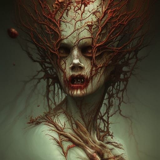 Insect Queen of the Forest: Hyperdetailed Digital Art