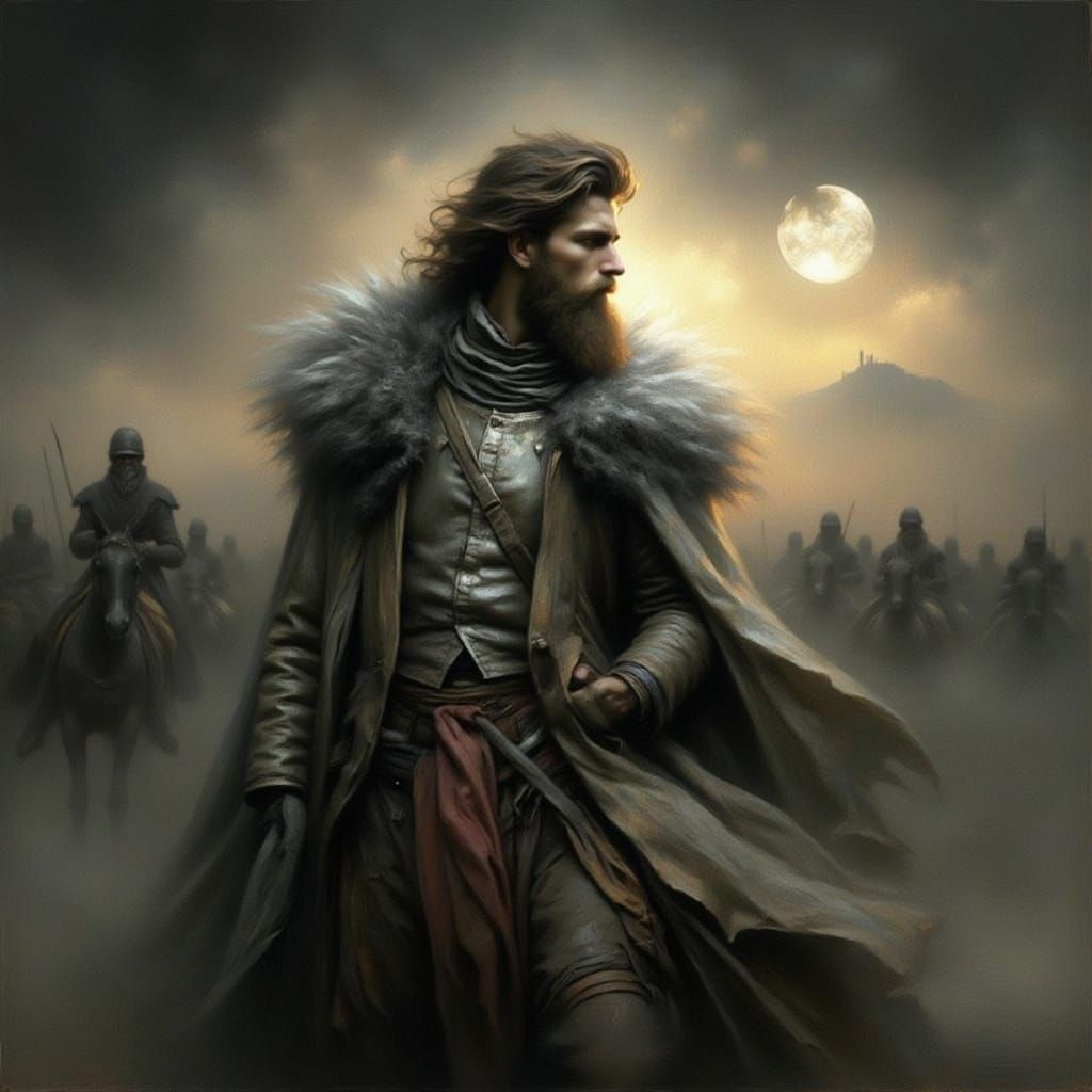 Rugged Man Portrait in Expressive Style