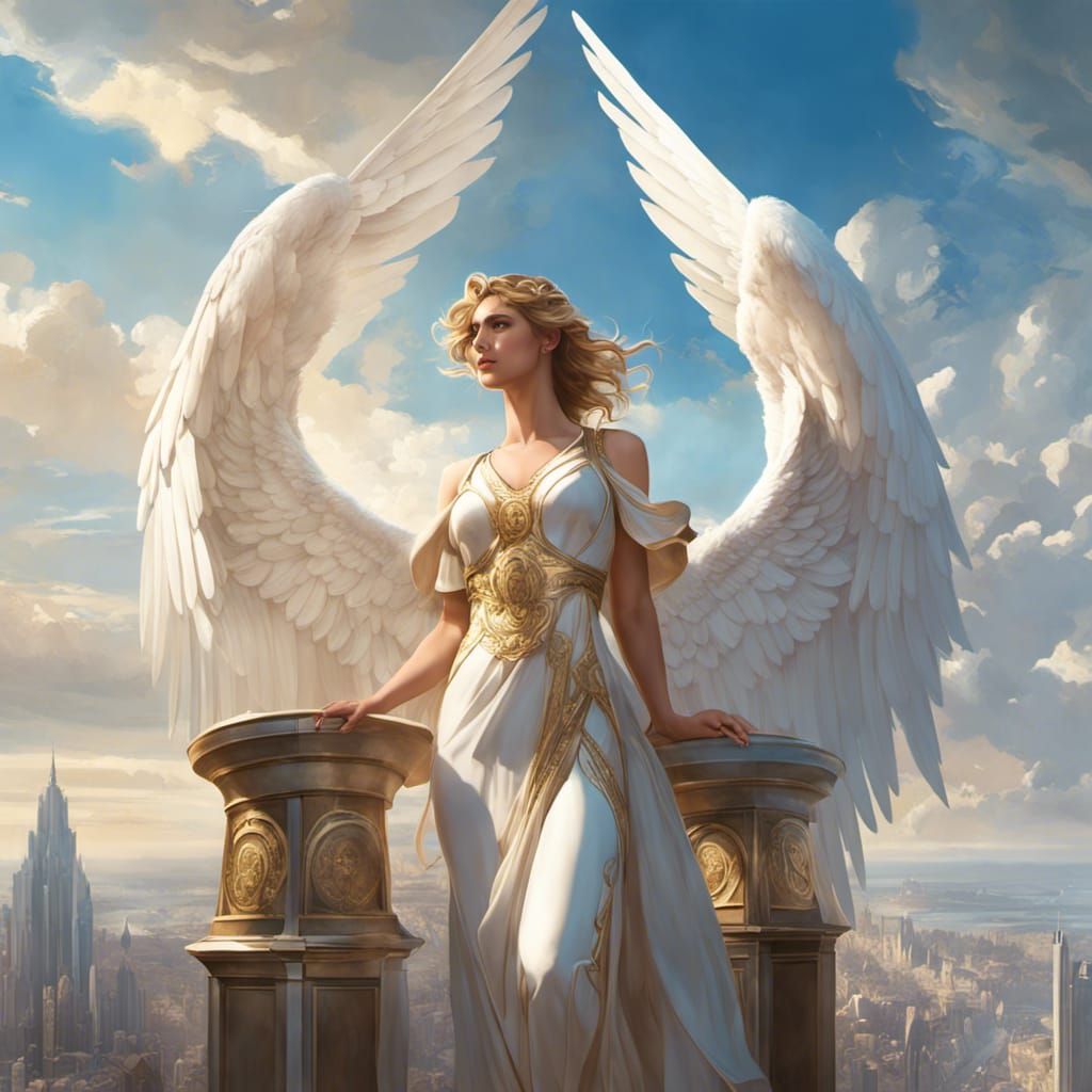 An angelic welcome to the Kingdom of heaven