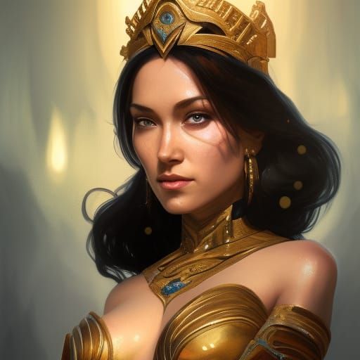 Dejah Thoris Portrait in Digital Art Style