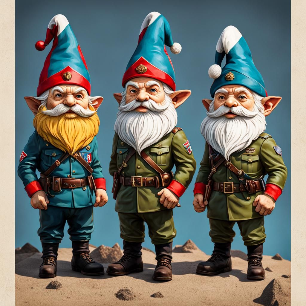 Anatomically Accurate Fascist Gnomes in Uniform