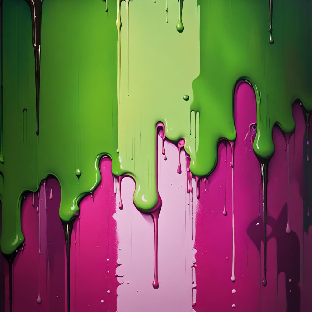 Colorful Melting Graffiti Street Art in Splash Style