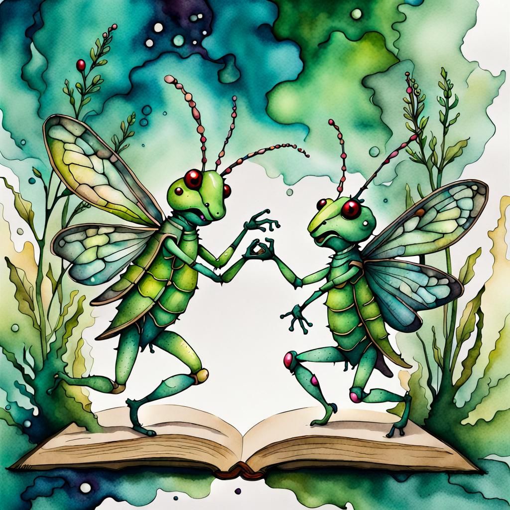 GRASSHOPPERS DANCING