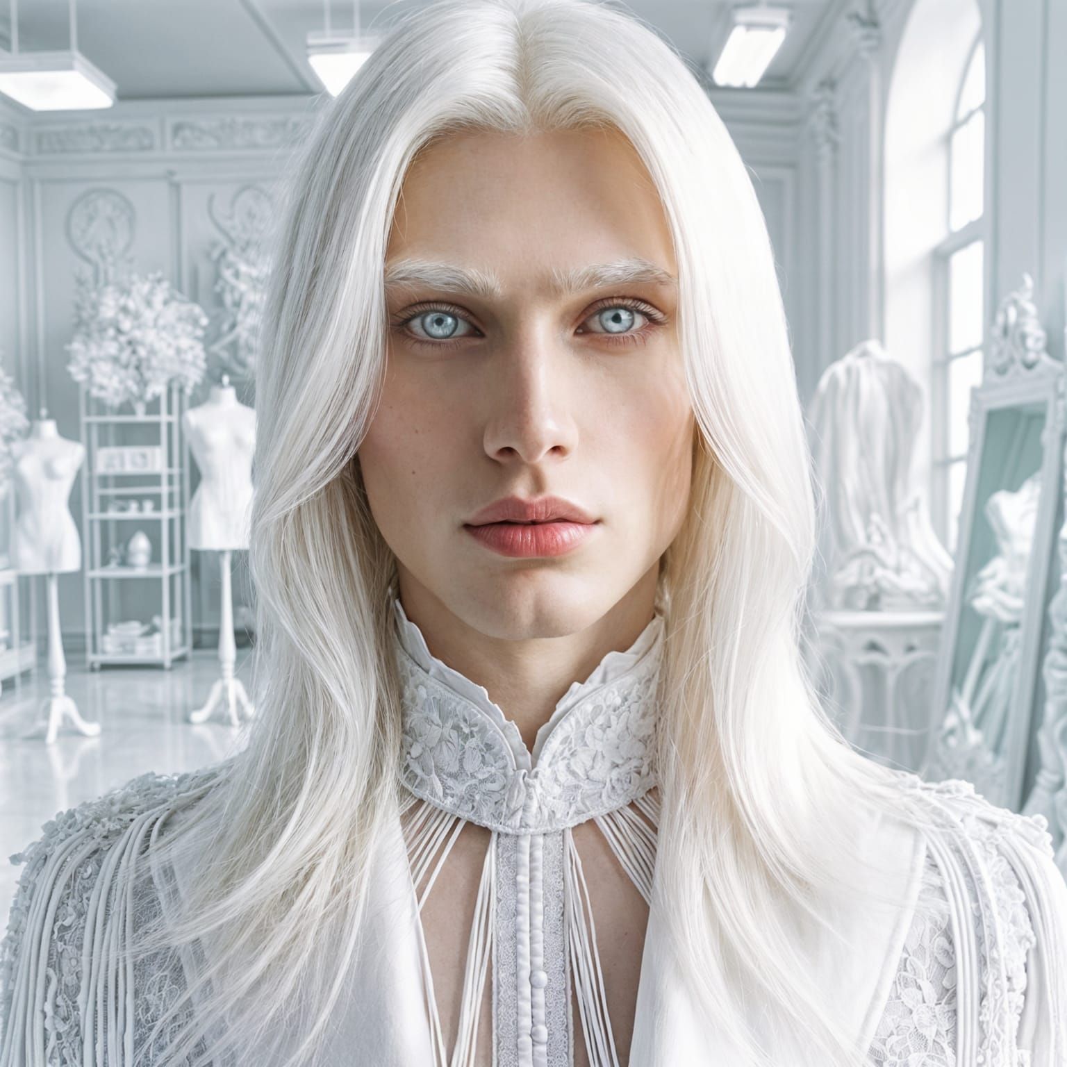 Stunning Hyper-Realistic Portrait of Handsome Man with Uniqu...