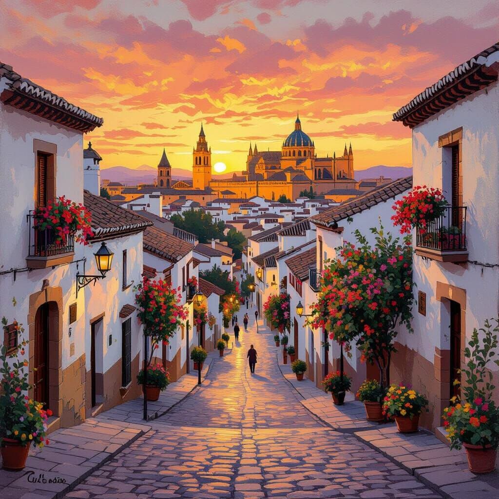 Córdoba Sunset Over Historic City and Mezquita
