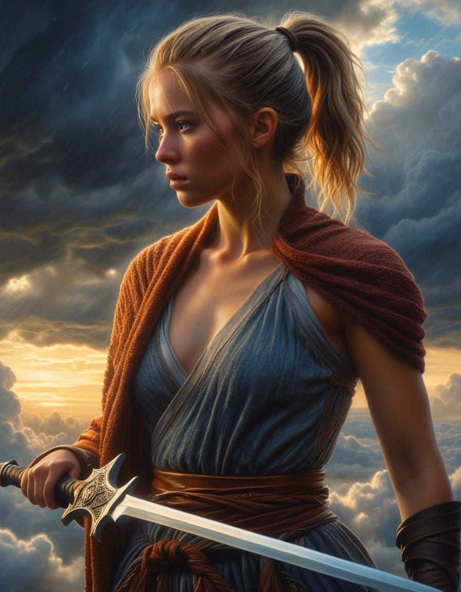 Ethereal Eve in Dystopian Dawn