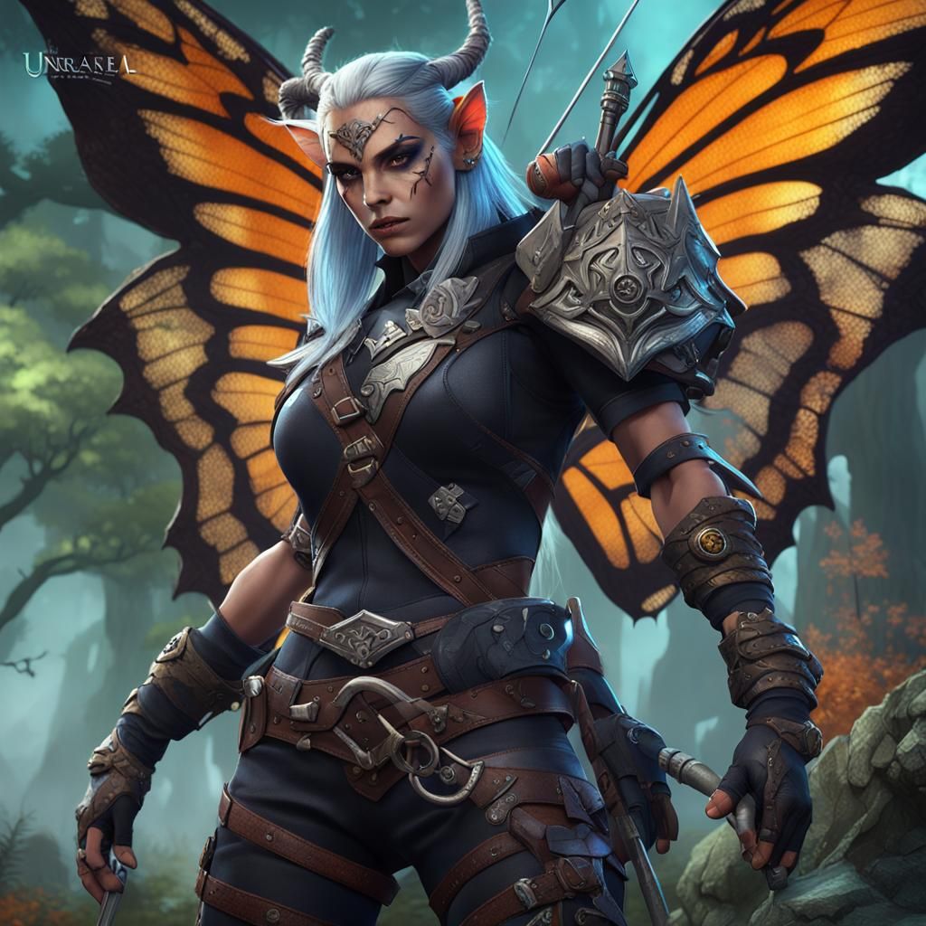 Fantasy Elf Assassin in Detailed Matte Painting