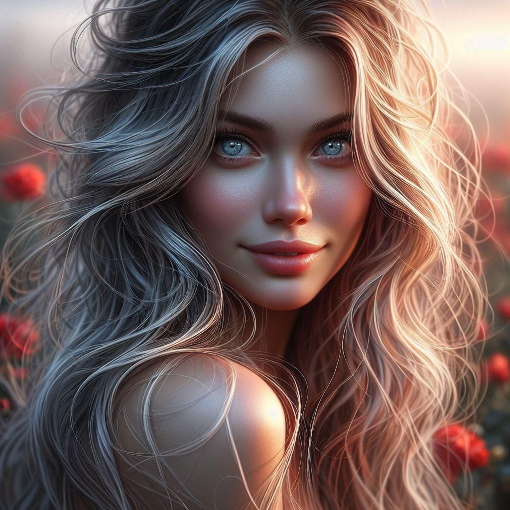 Blonde Woman Portrait