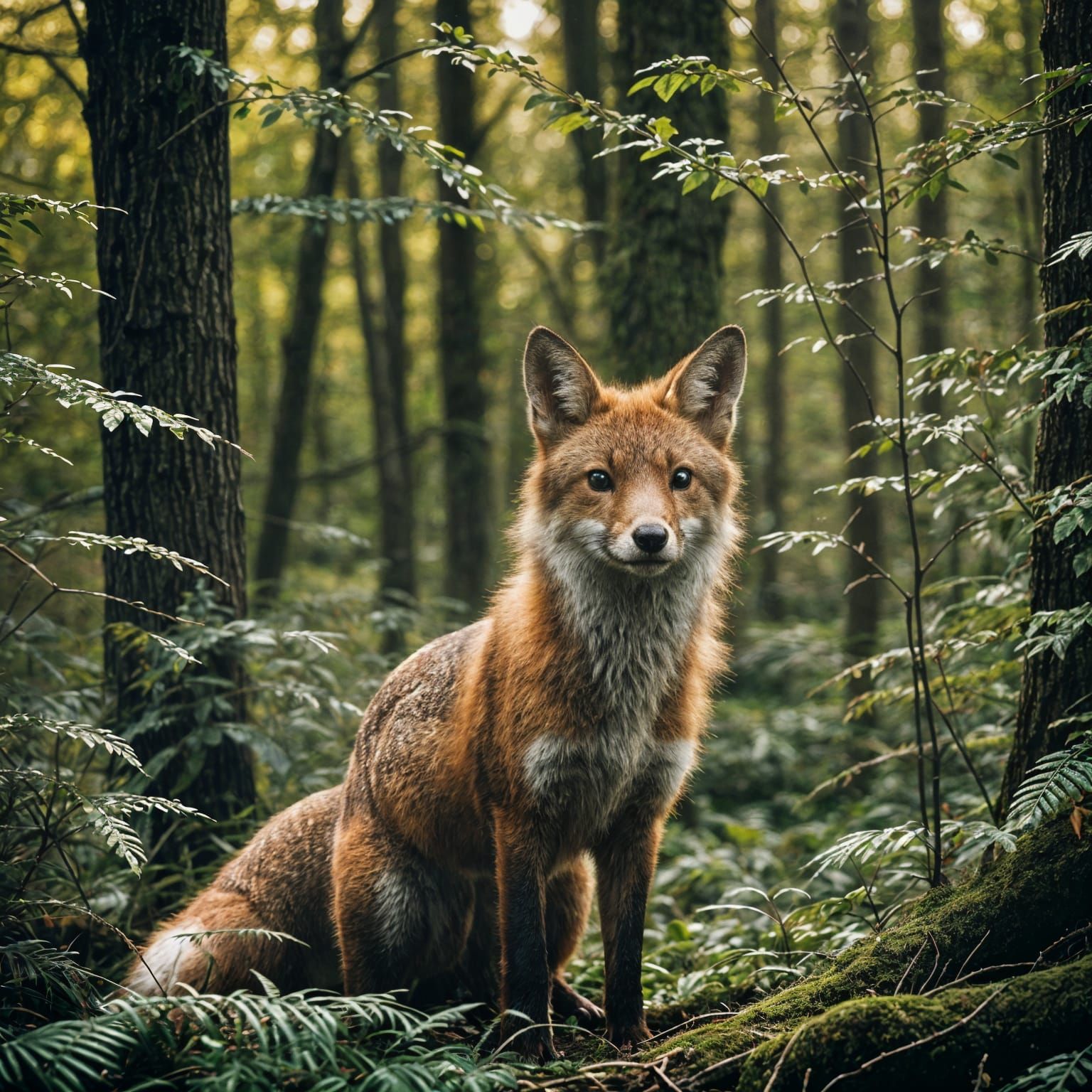 Dramatic Wildlife Portrait in Natural Habitat