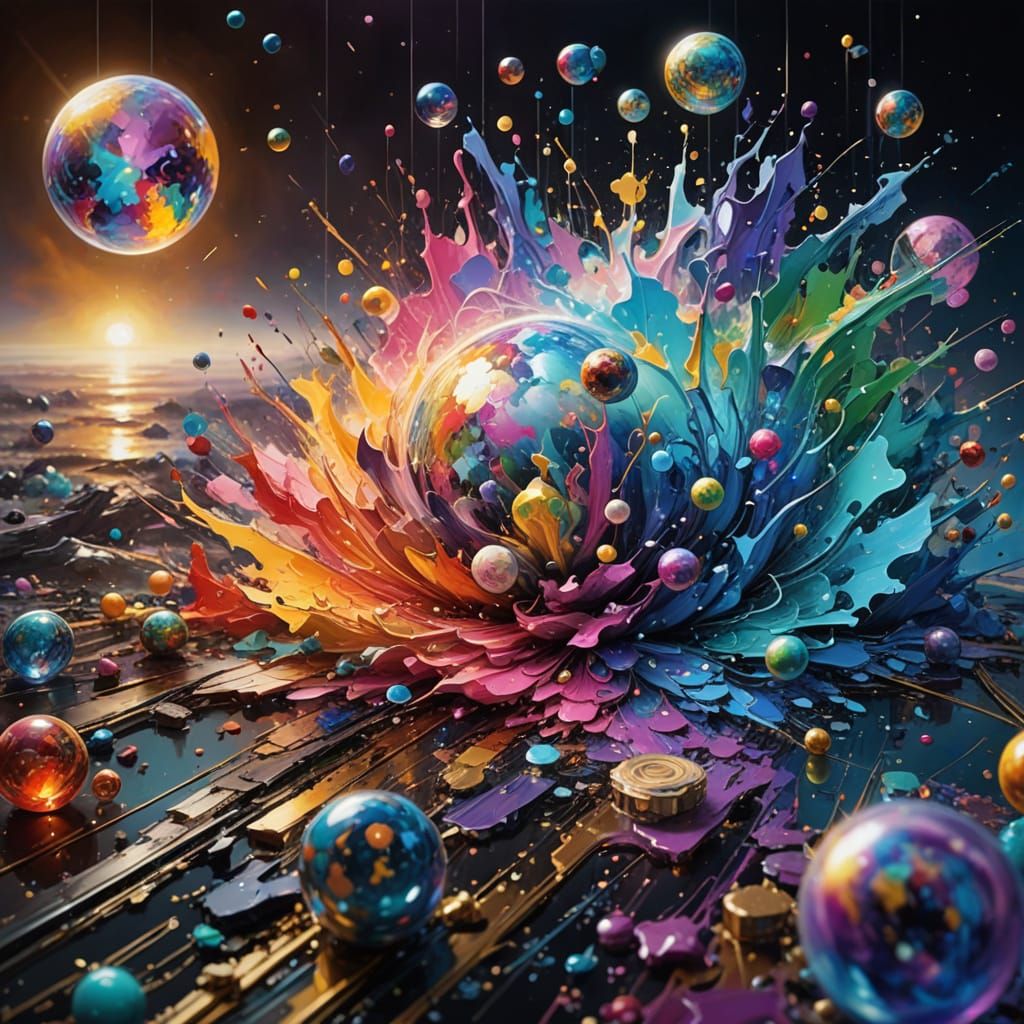 Abstract Artwork Symbolizing Perfection and Excellence