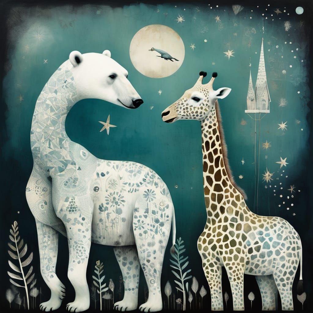 Polar Bear and Giraffe: An Unlikely Duo