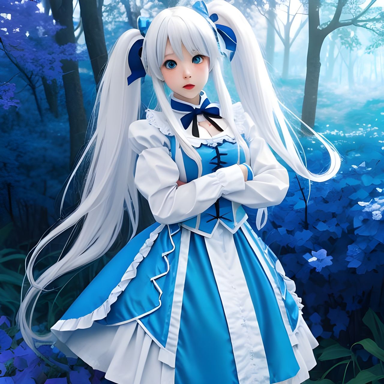 Blue Alice in Wonderland Cosplay Mashup