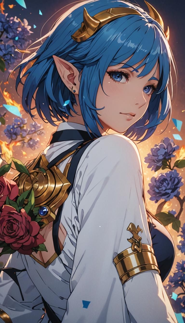 Demon Girl Anime Manga Scan in Studio Trigger Style