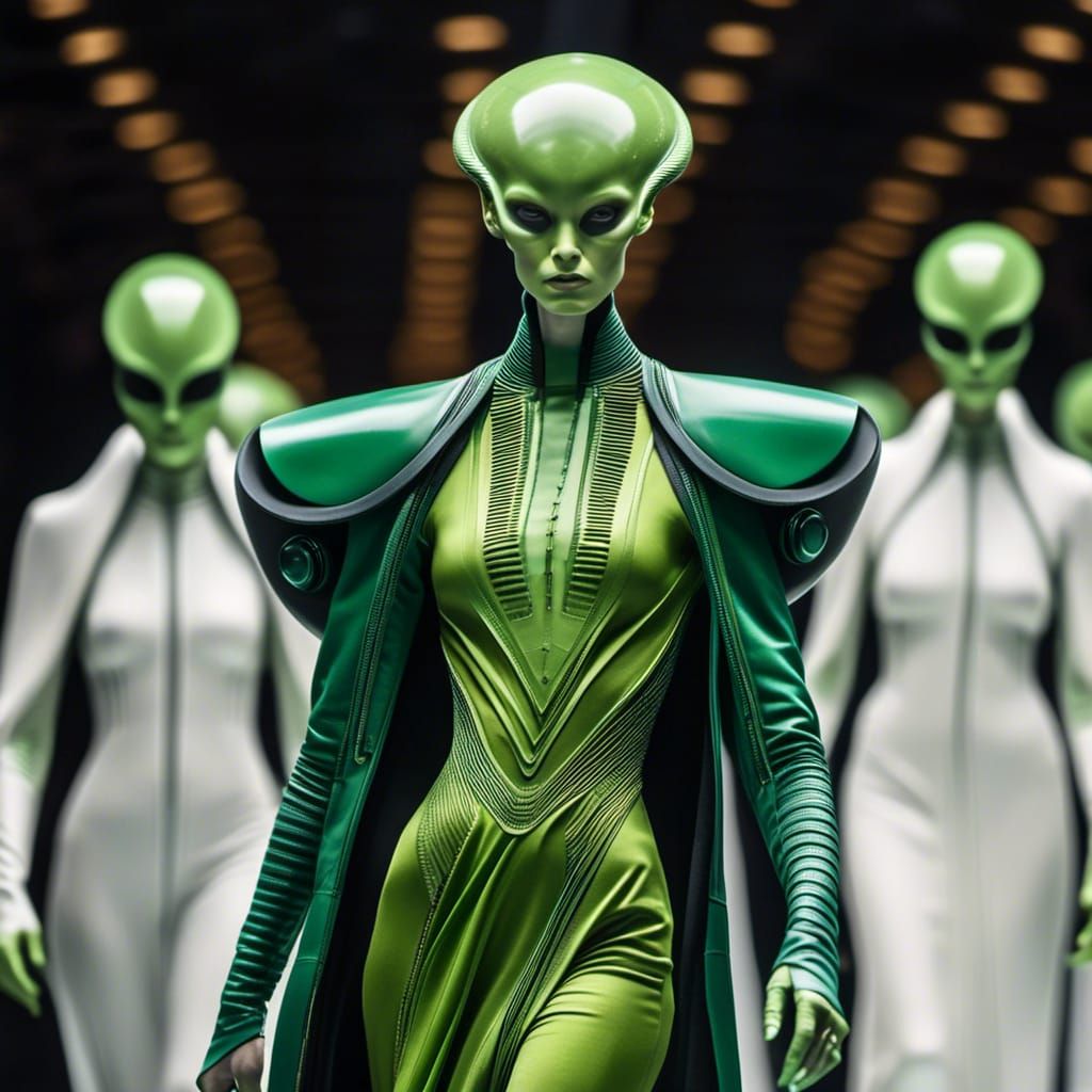 Alien Haute Couture Fashion Show in Magical Realism