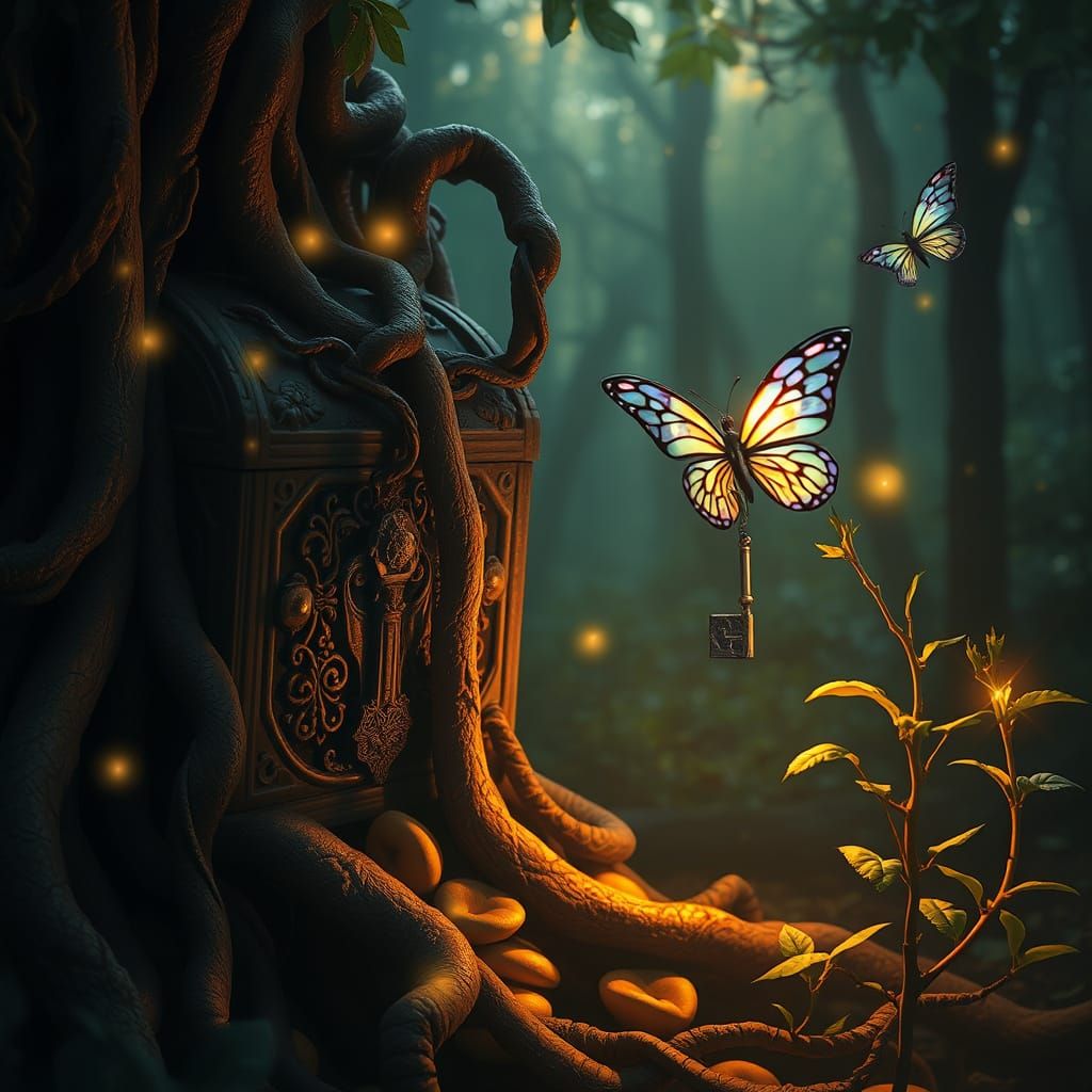 Whispers of Ancient Truth in Enchanted Twilight Forest