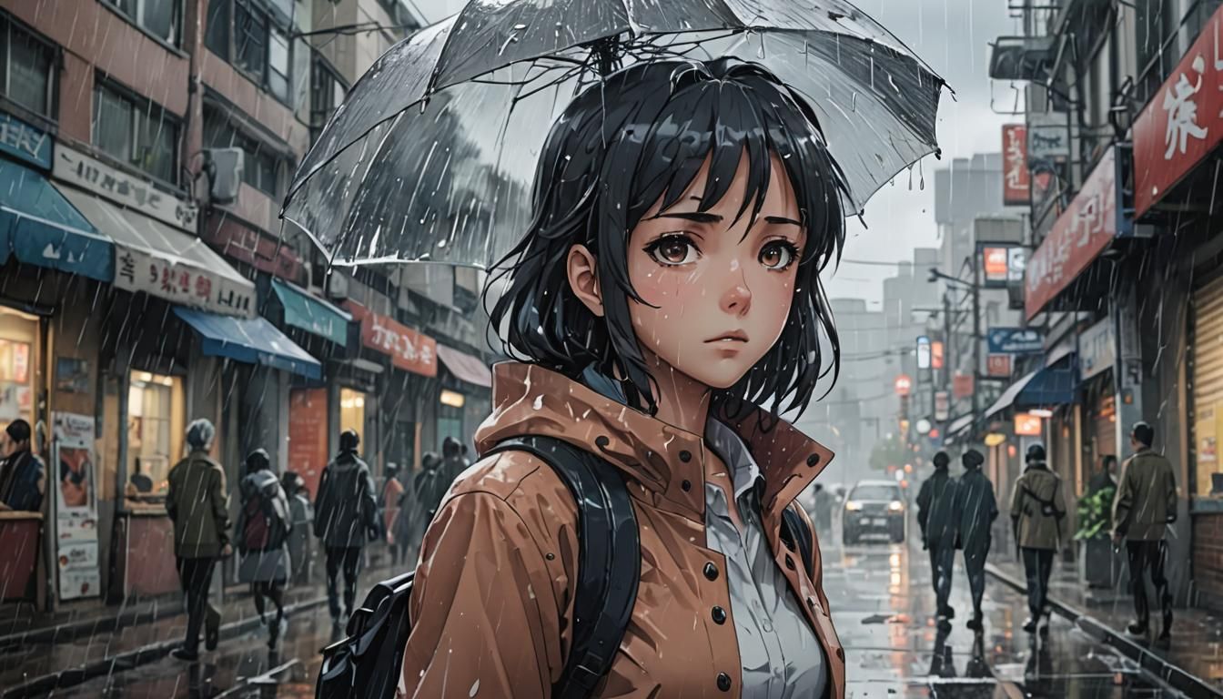 Anime Manga Scan: Tears in Rain, Cel-Shaded Style