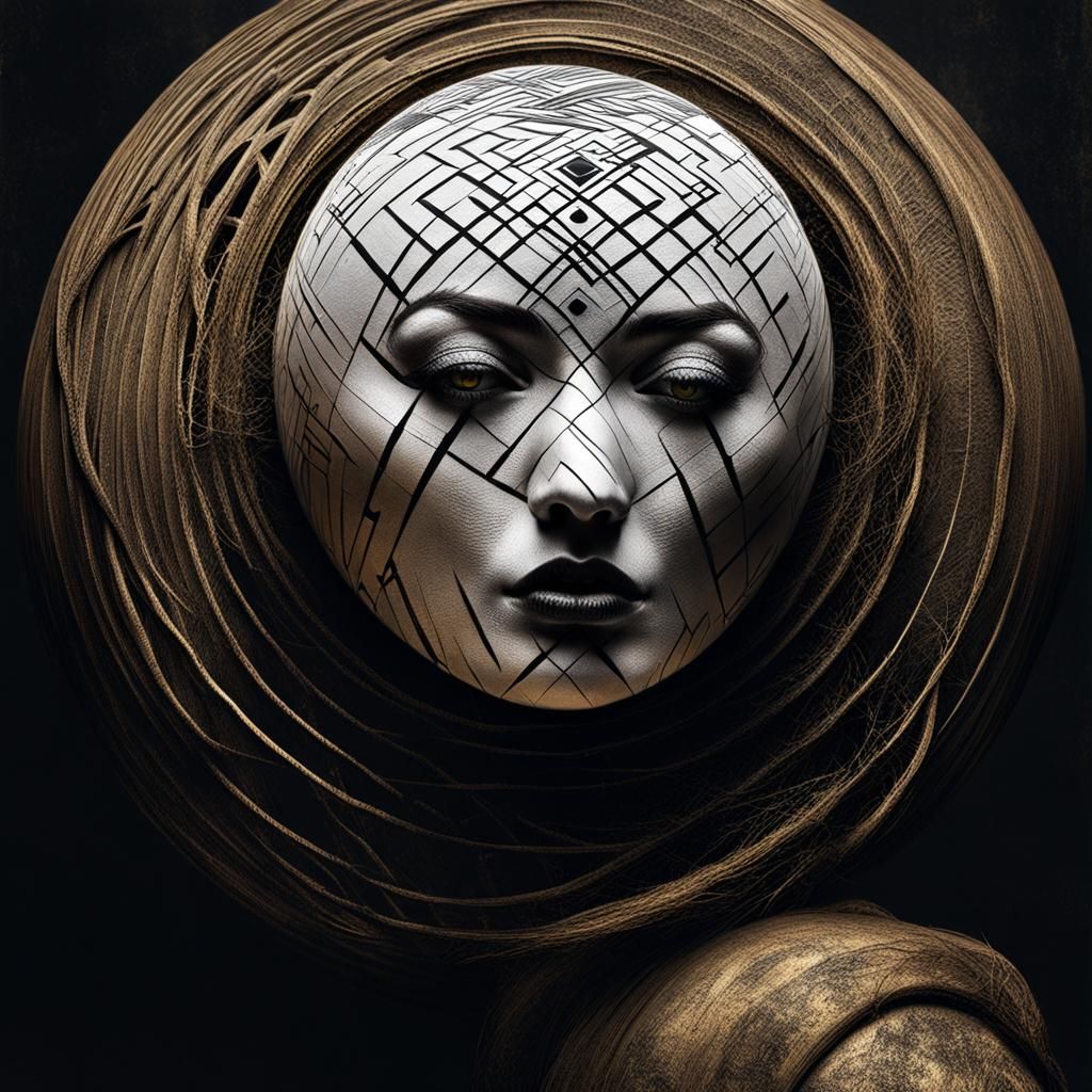 Mesmerizing Optical Illusion with Spiraling Fractals