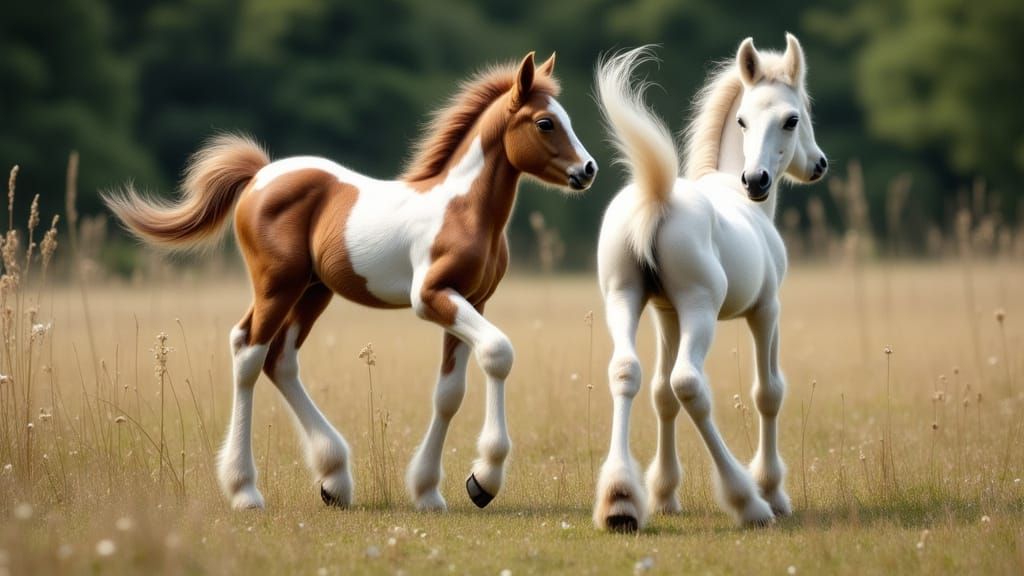 Vintage Whimsy Foals in Flux