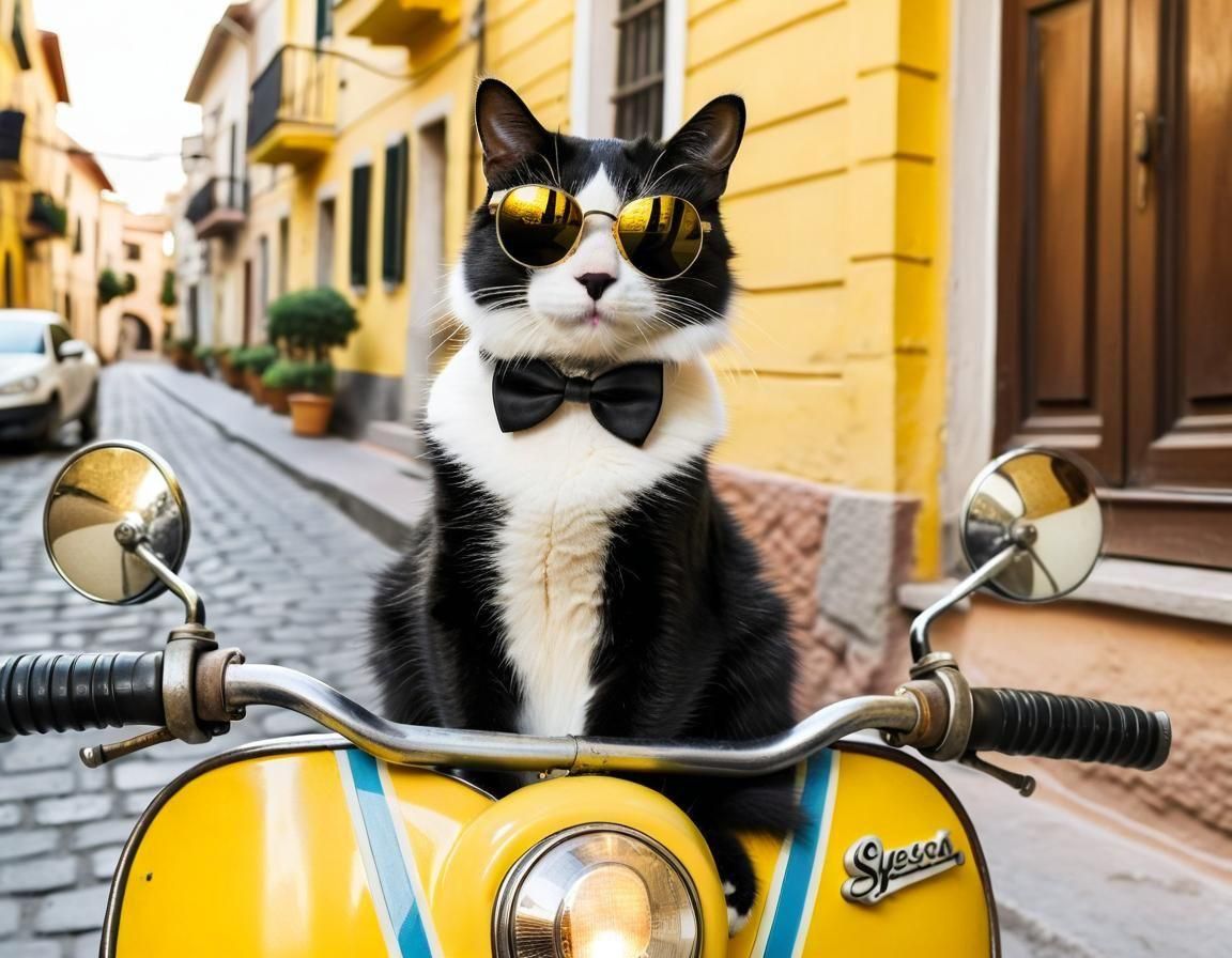 Dapper Vespa Cat