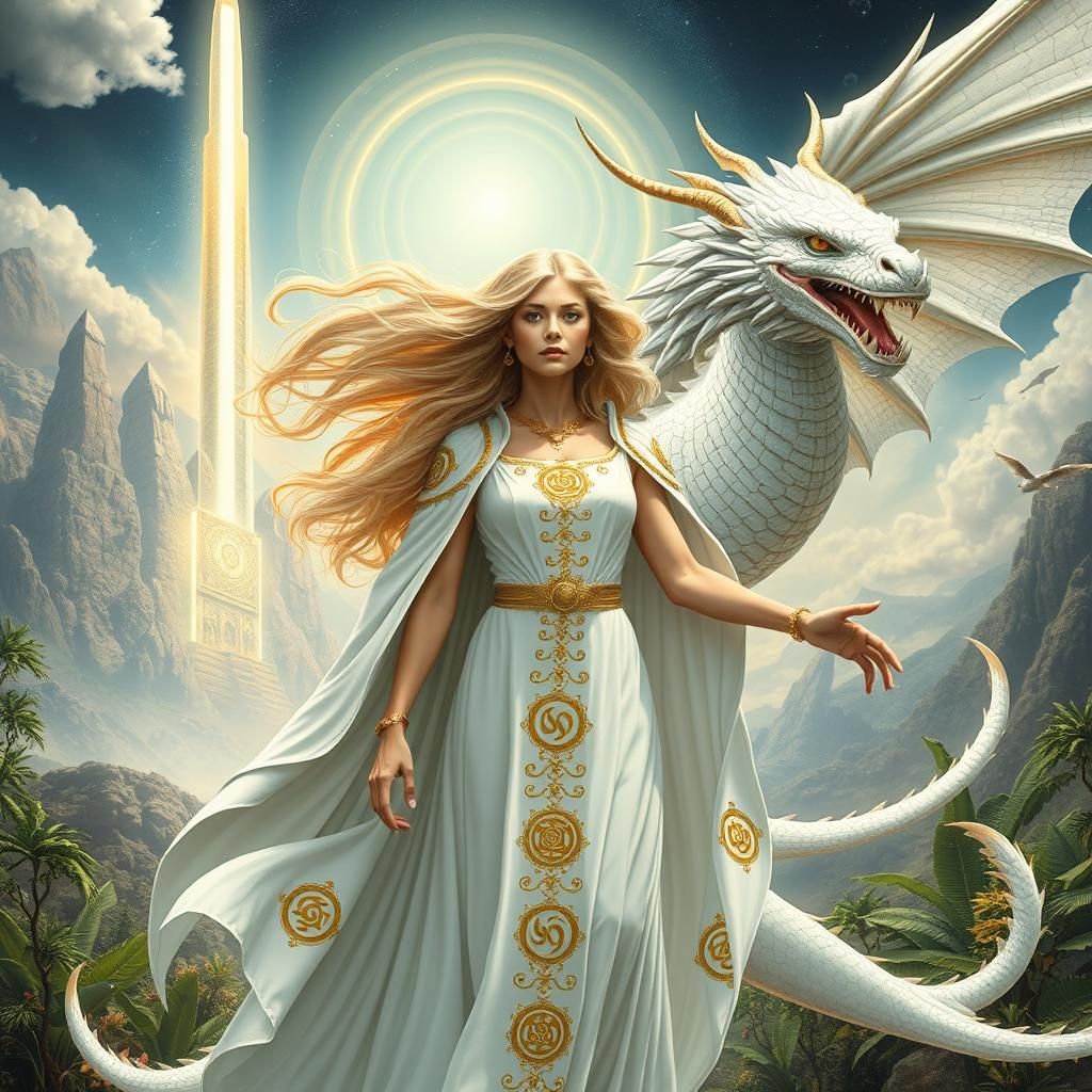 Dragon Transformation Art in Surreal Style