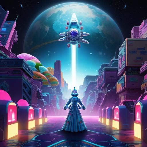 I Have No Mouth: Candy Art Sci-Fi Scene