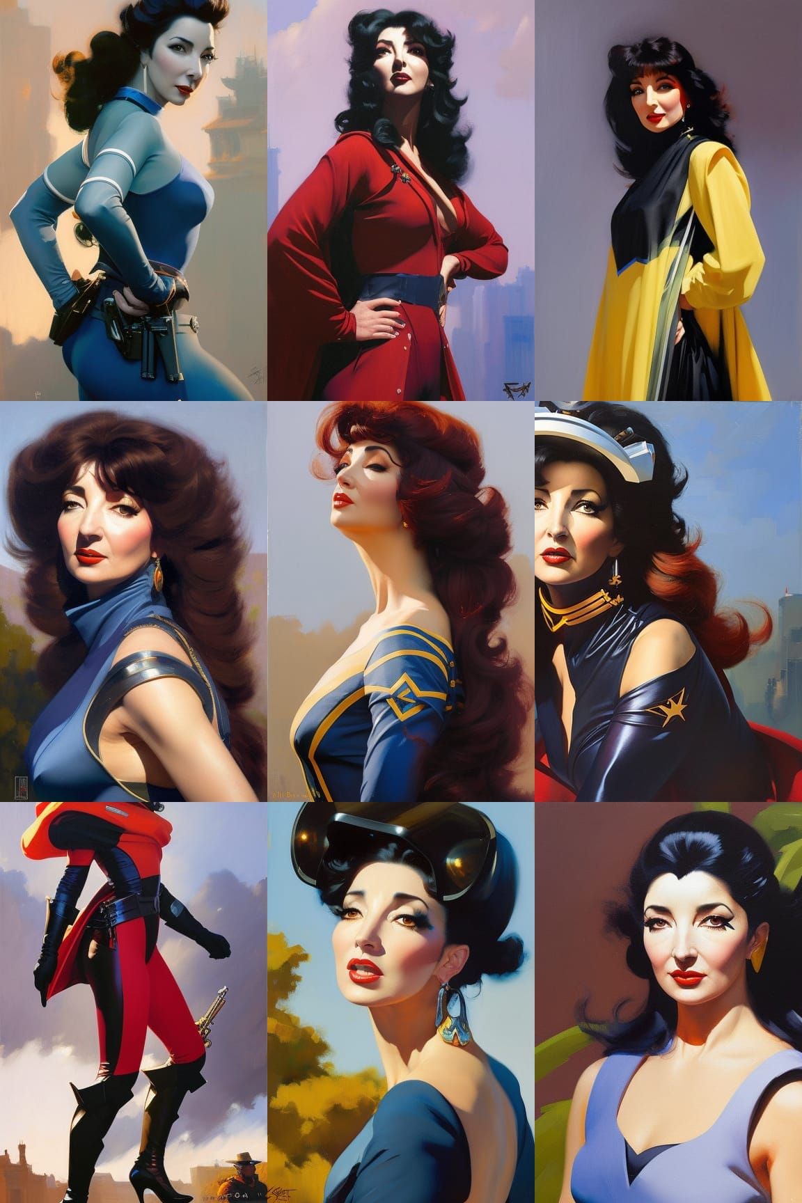 Kate Bush as Overwatch Character: Digital Portrait