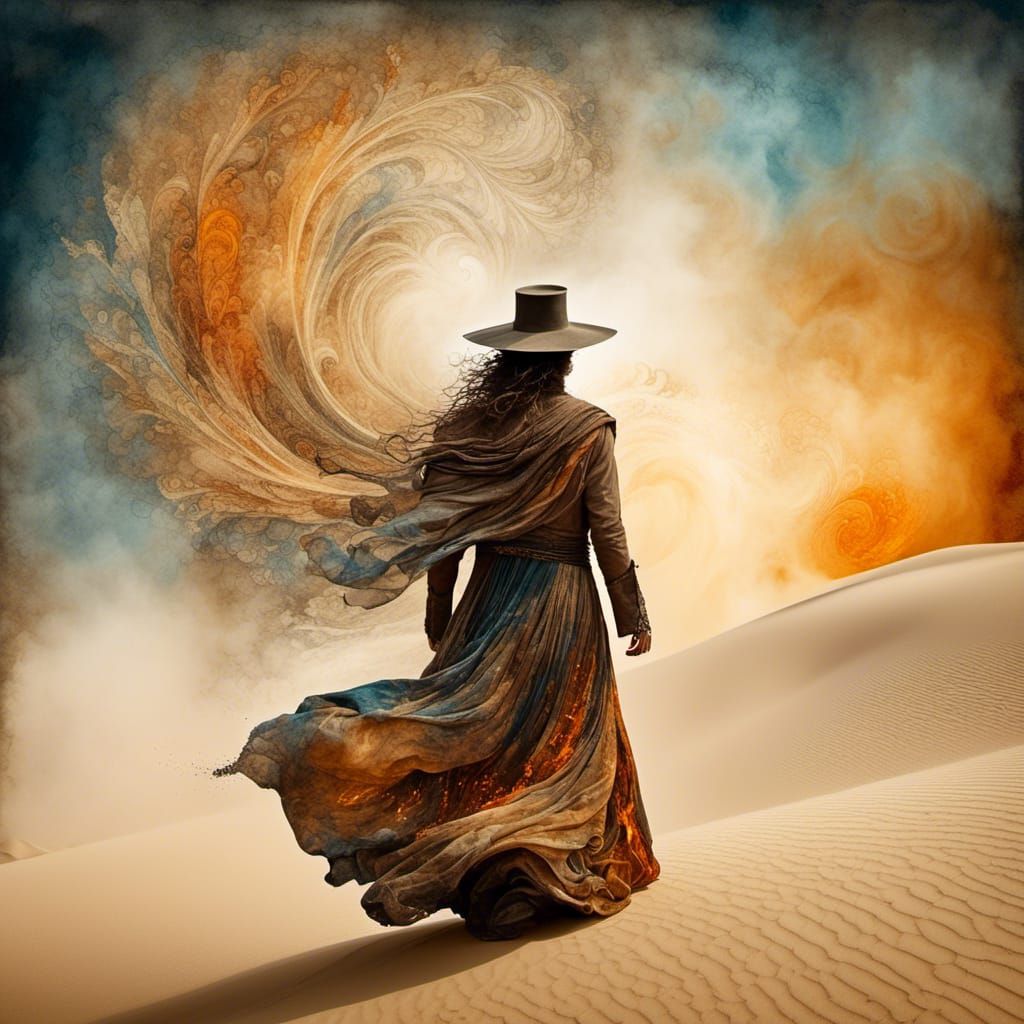 Epic Nomad Wizard Stops Desert Storm