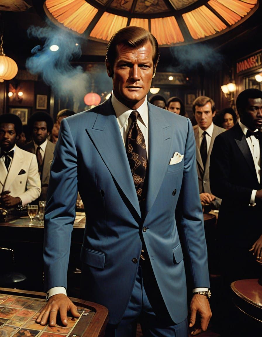 James Bond in 1970s Harlem Nightclub Scene