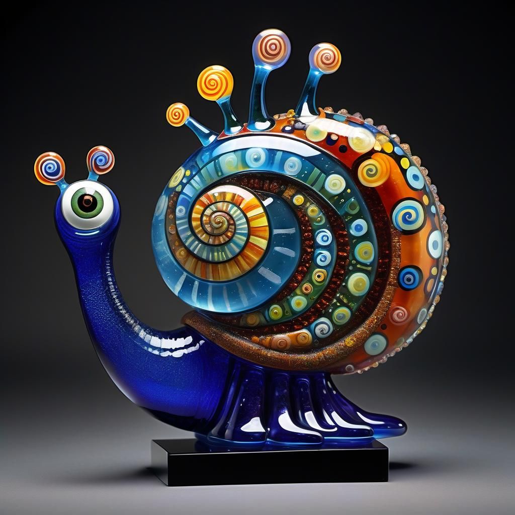 Crazy snail figurine
