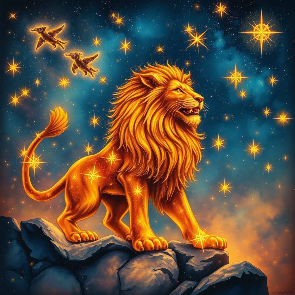 Majestic Leo Constellation Shimmers in Cosmic Glory