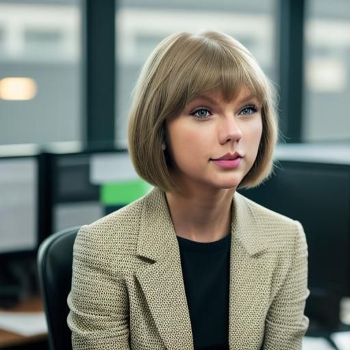 Taylor Swift Business Casual Office Photo