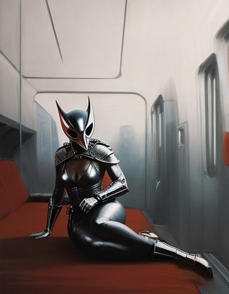 Comic Book Scene in Space Opera Style