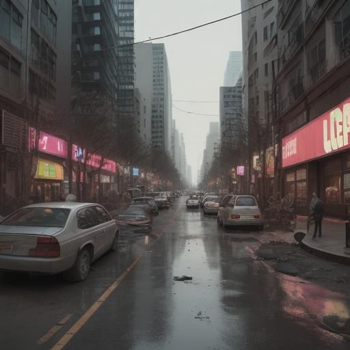AI Generated Impression of a Dirty City