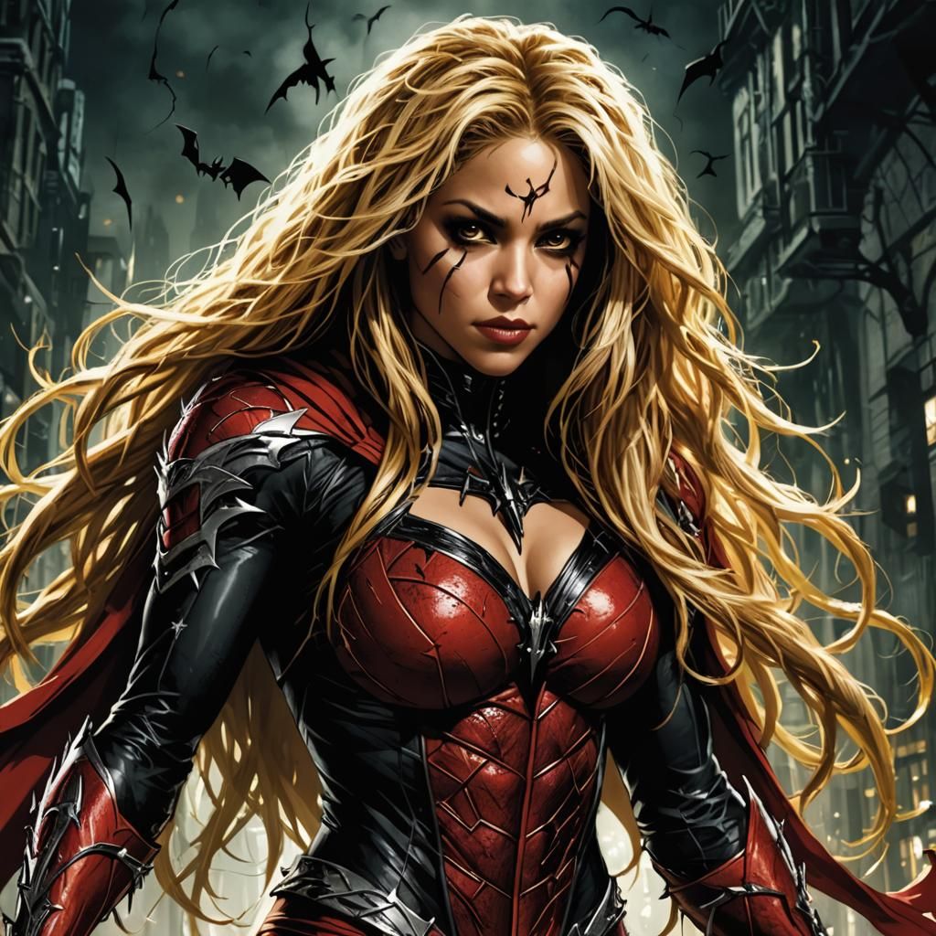 Shakira as Spawn: A Dark Reimagining