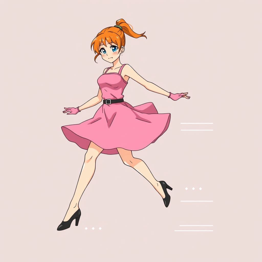Speedy Tap Dancer in Anime Style
