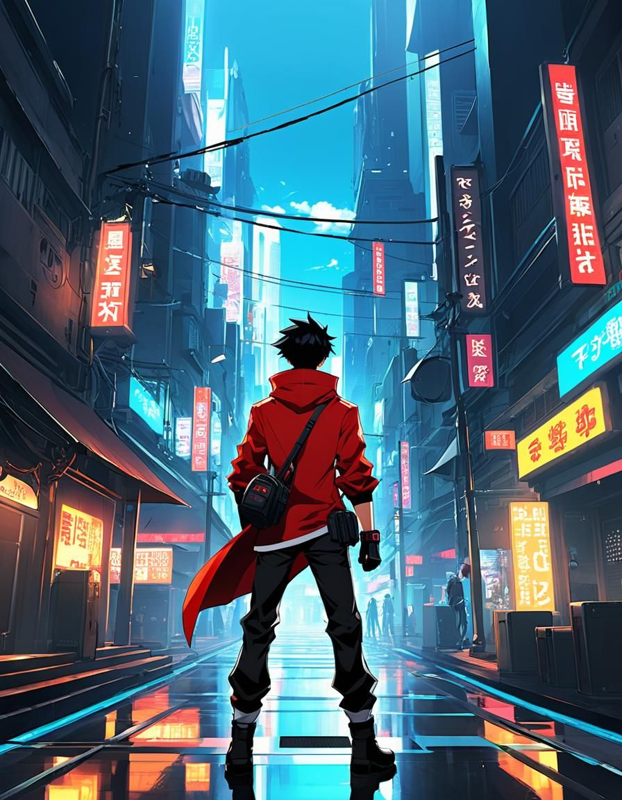 Anime-Man Video Game Concept Art