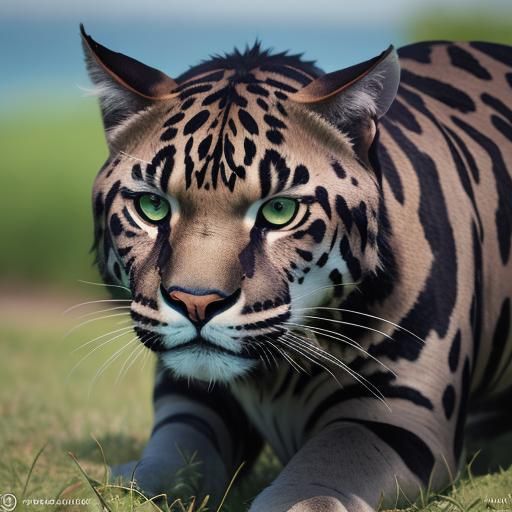 Jaguar Diving: A Macro Photograph