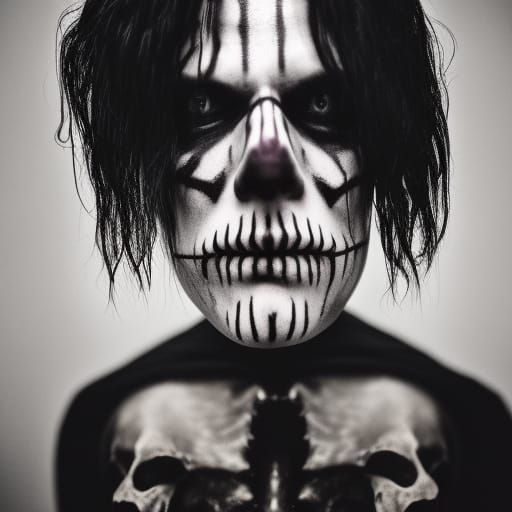 Gothic Rock Icon: Skeleton Jesus Channels Glenn Danzig