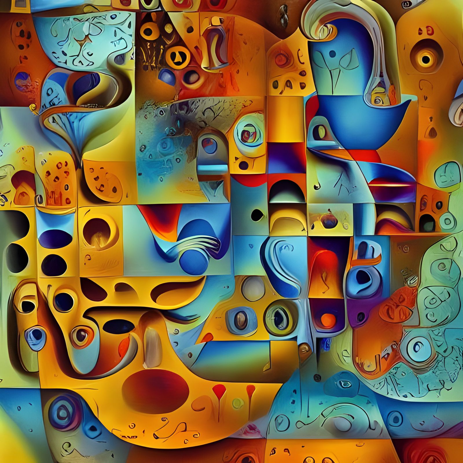 Abstract Movie Poster: Math in Watercolor Pop Art Style