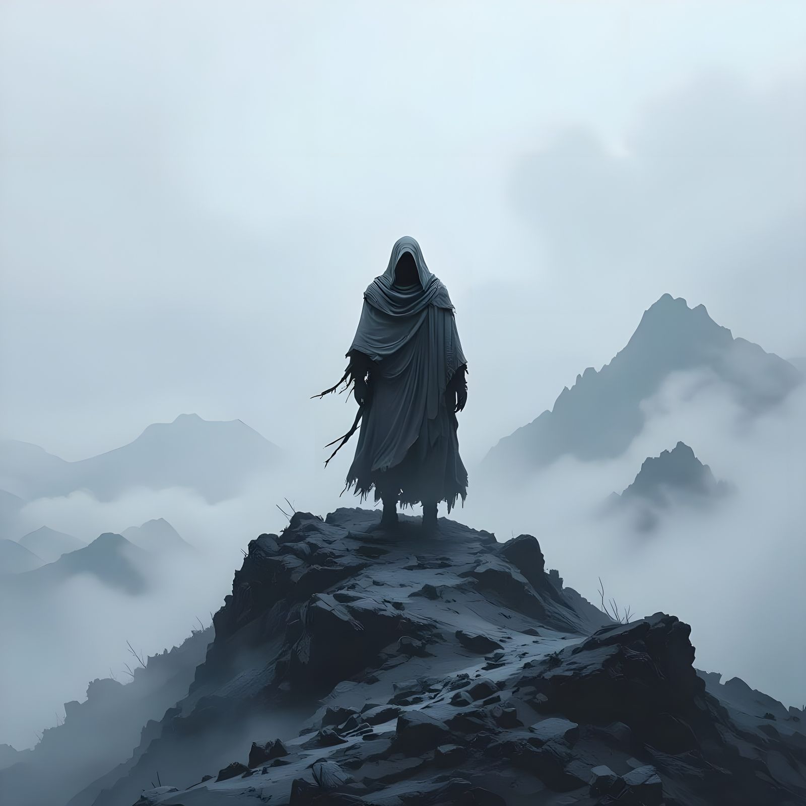 A Lone Figure: Evoking Solitude