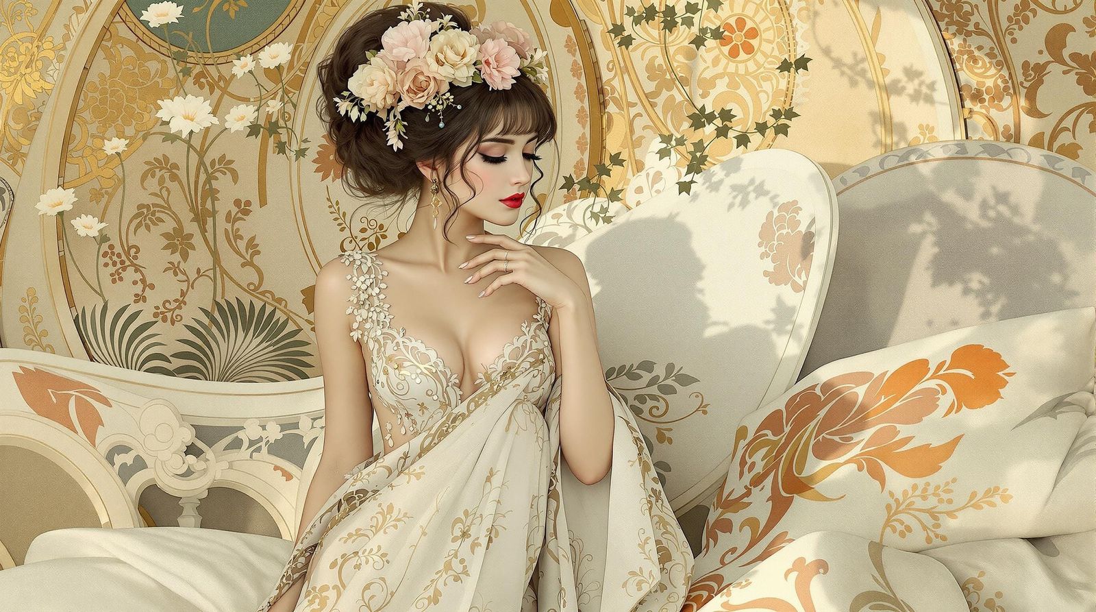 Glamorous Digital Portrait of a Woman