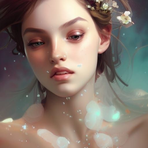 Beautiful Princess Portrait in Hyperdetailed Style