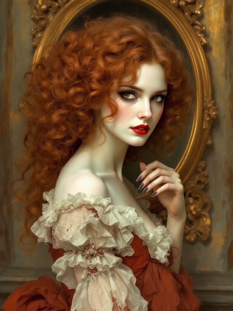 Victorian Vampire in Dreamy, Edwardian-Inspired Portrait