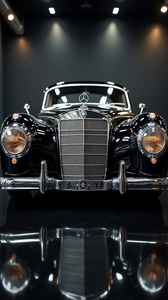 Classic Mercedes-Benz: Regal Mechanical Beast in Showroom